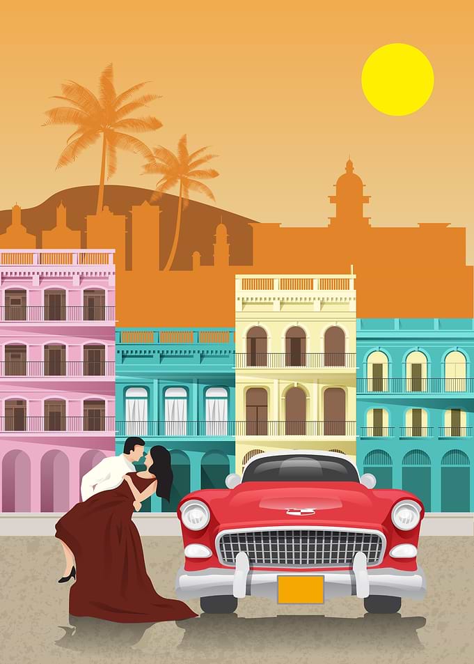 Havana Travel Print