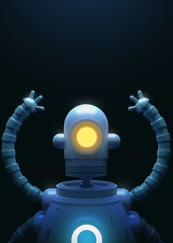 Cartoon robot