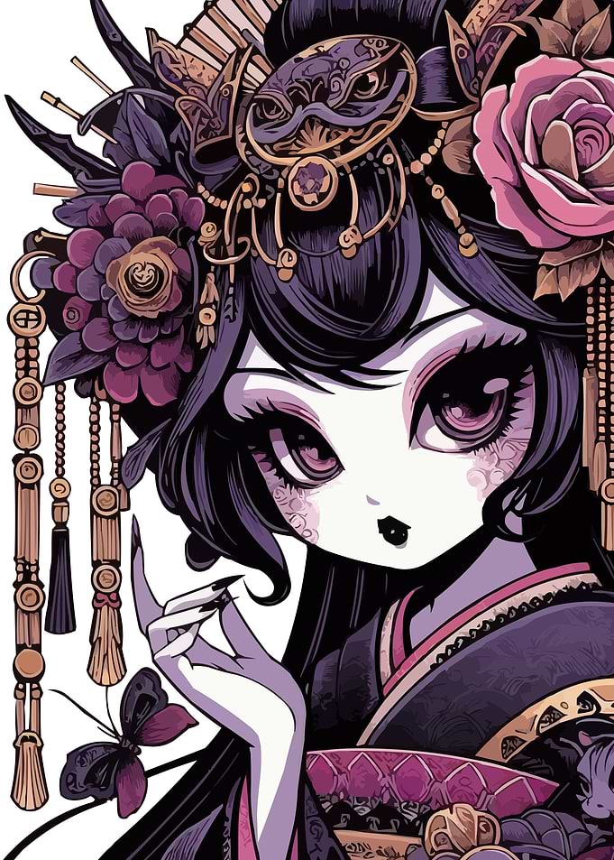 Kawaii Geisha Love
