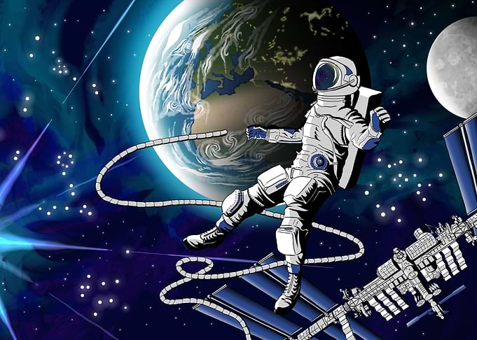 Astronaut spacewalk