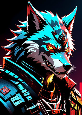 Brutal Samurai Wolf