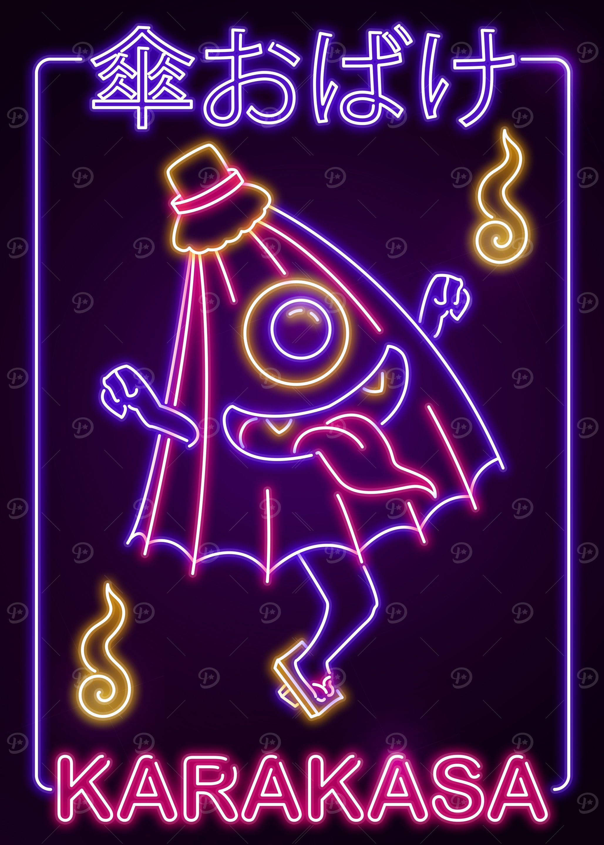Neon Karakasa Yokai
