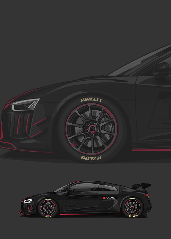 audi R8 black