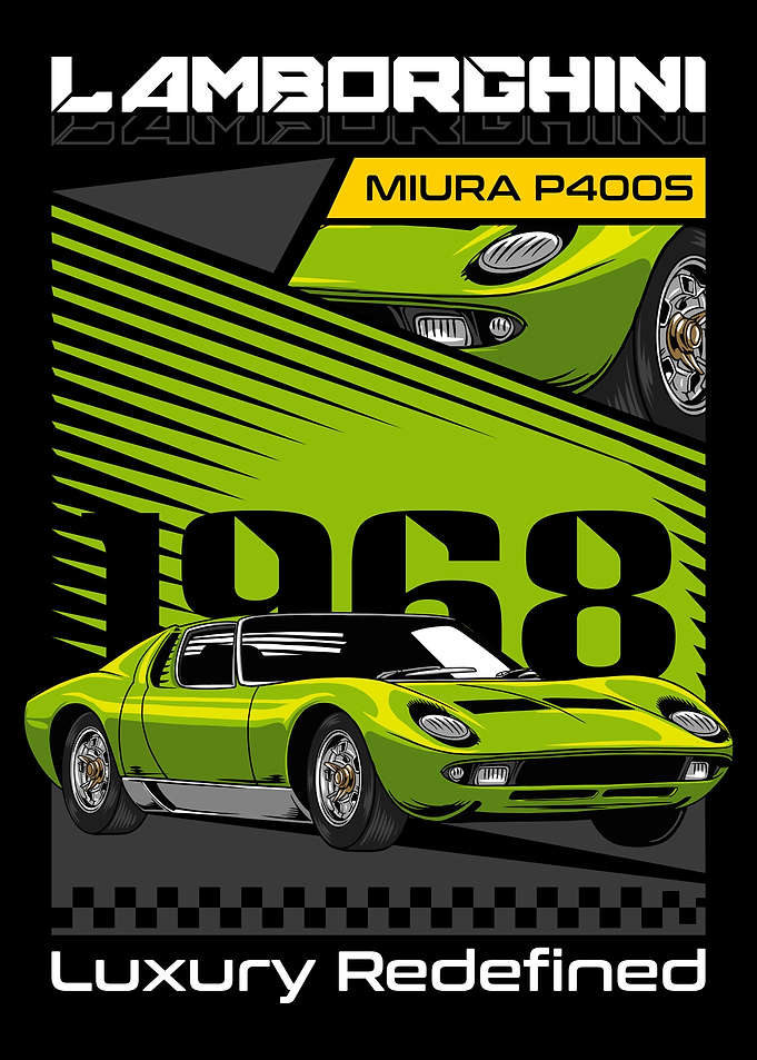 Retro Miuraa Exotic Car