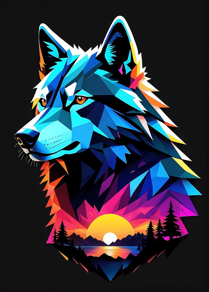 Isometric Wolf