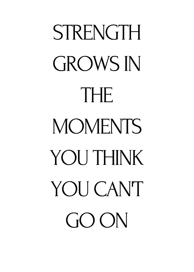 Strength Grows