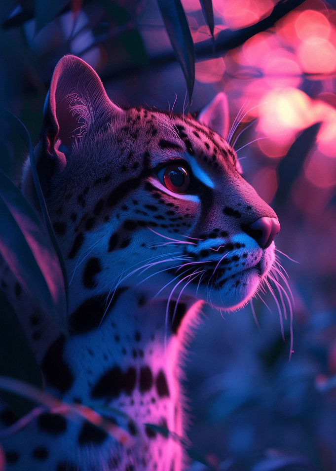 Ocelot Aesthetic Sunset