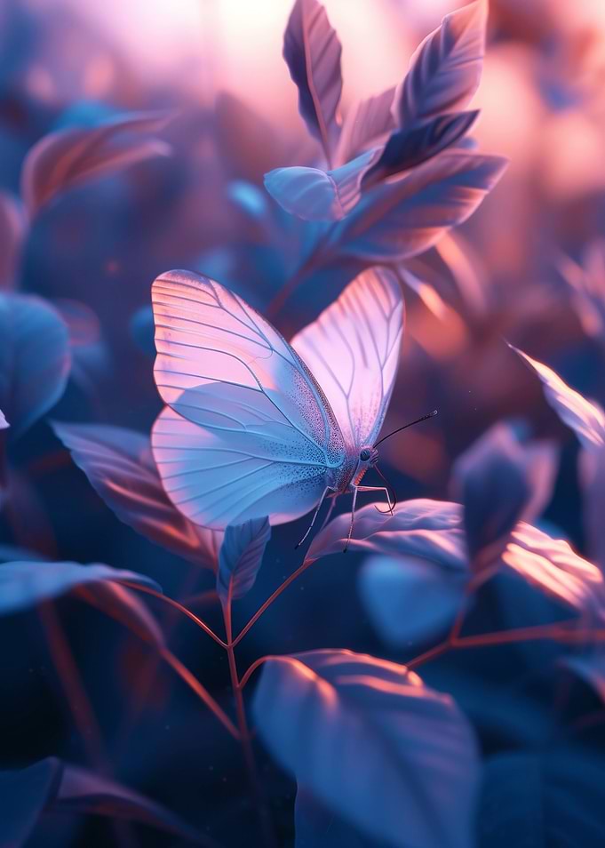 Butterfly Aesthetic Sunset