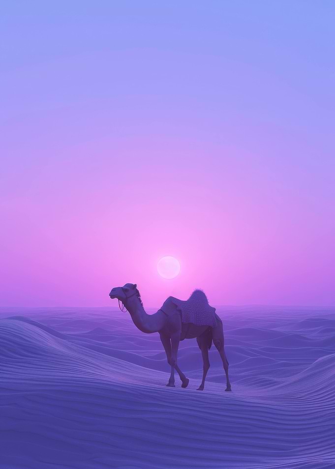 Camel Aesthetic Sunset