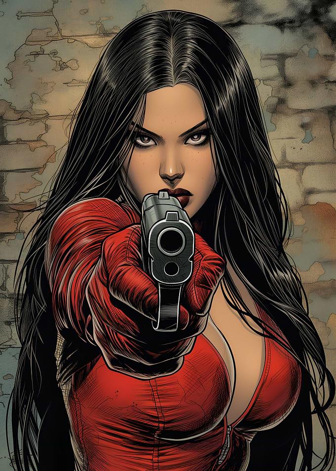 Seductive Gunpoint Beauty