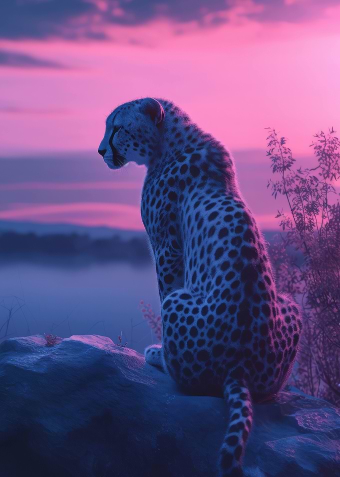 Leopard Aesthetic Sunset