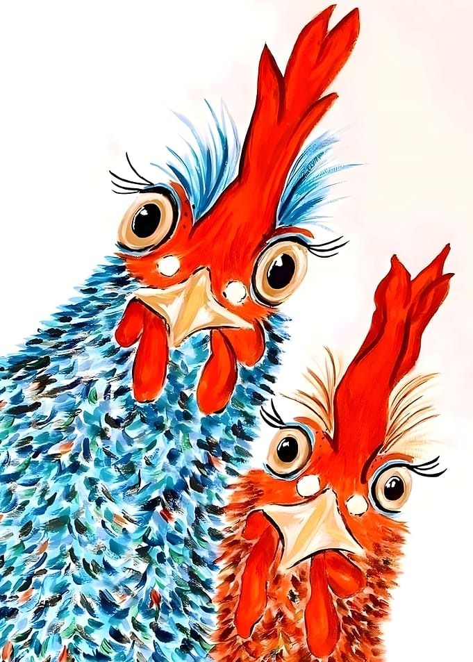 illustration rooster