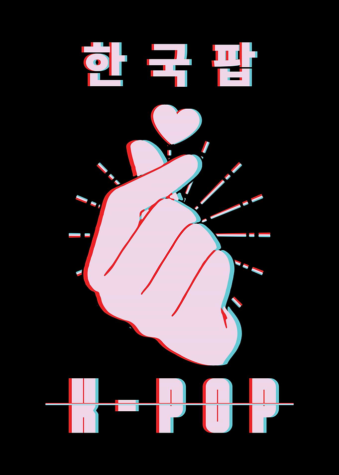 KPop Love Korean Finger