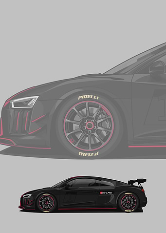 audi R8 black