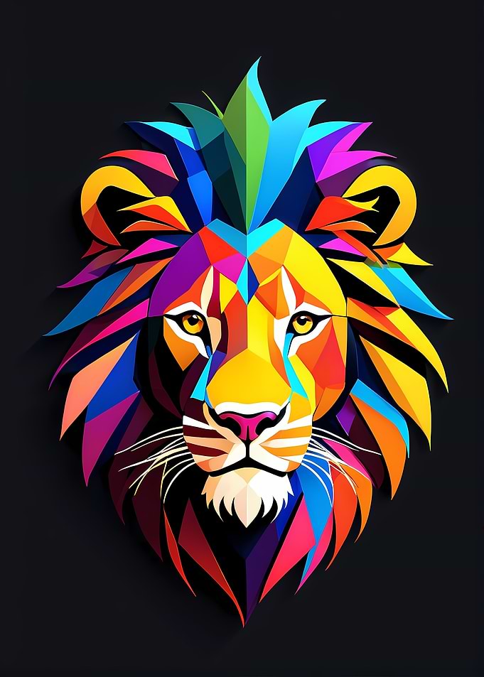Isometric Lion