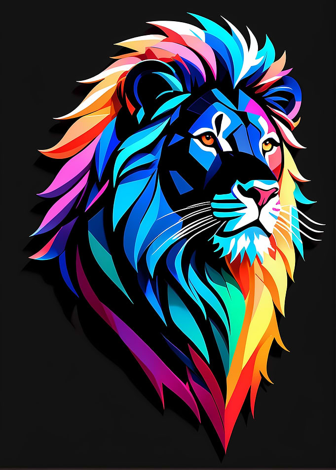 Isometric Lion