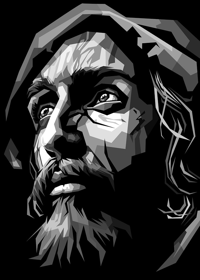 Jesus Christ BnW
