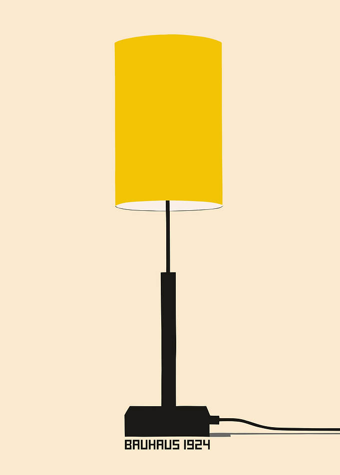 Bauhaus Lamp Poster
