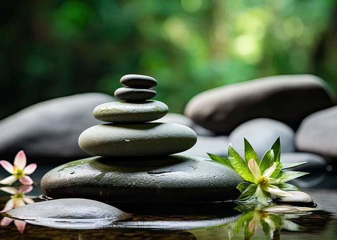 zen stones meditation