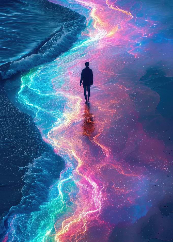 Cosmic Ocean Waves