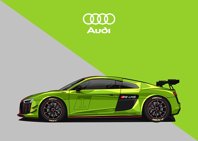 audi r8 green