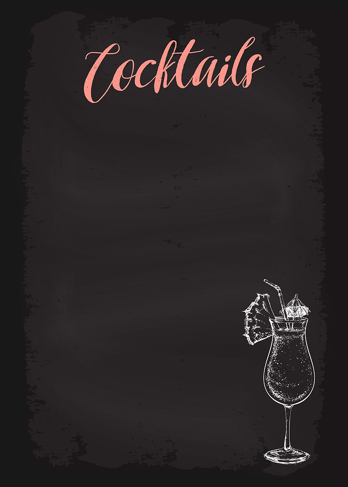 Cocktails Menu Alcohol Bar