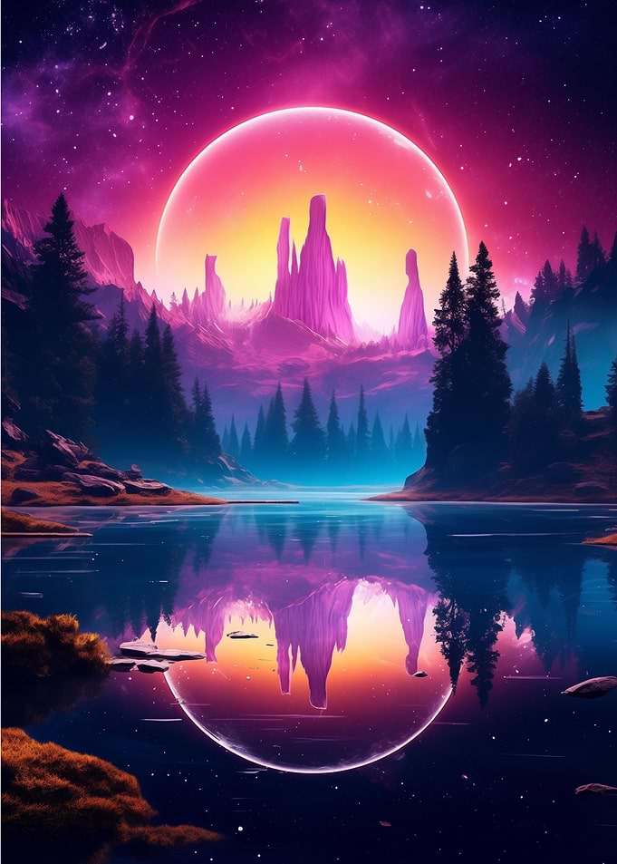 Galaxy Portal Neon