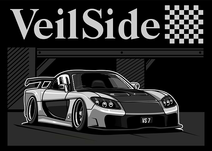 VeilSide RX 7 FD3s White