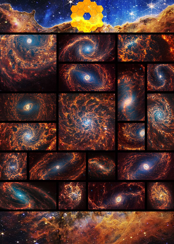 JWST 19 Galaxies Carina