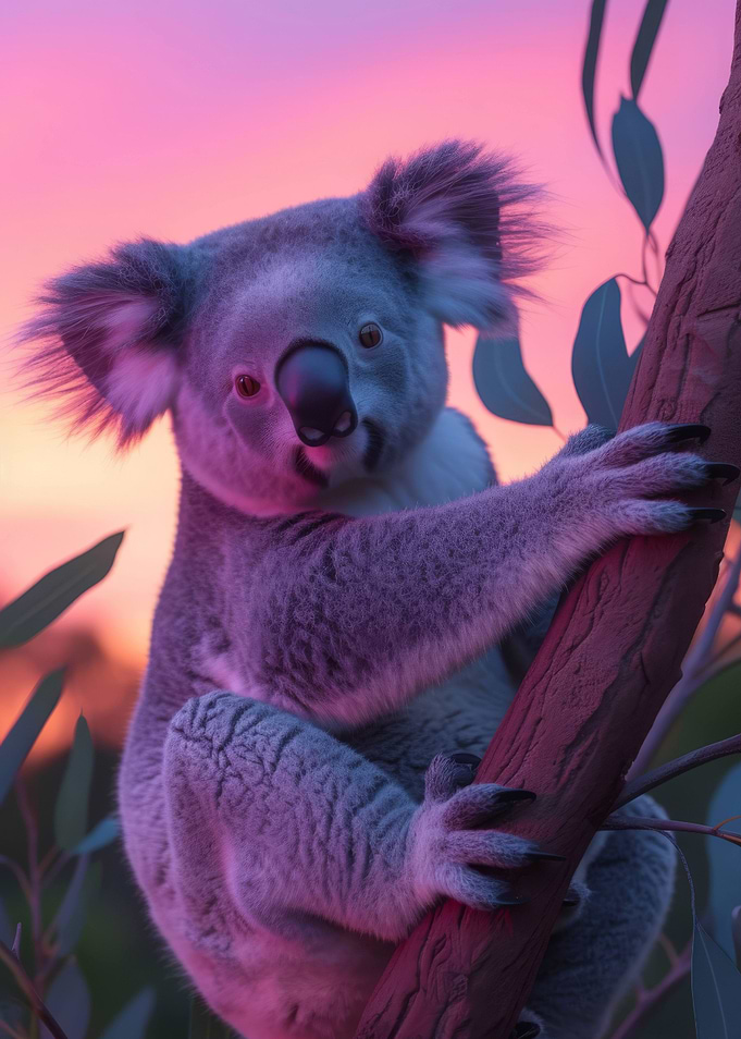 Koala Aesthetic Sunset