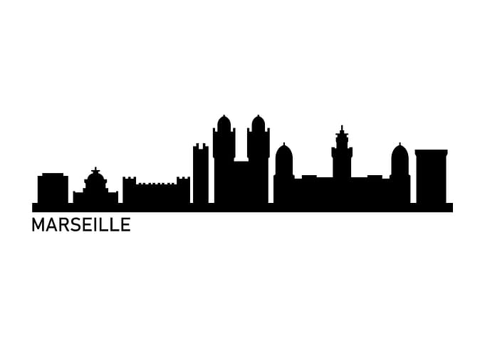 Marseille skyline