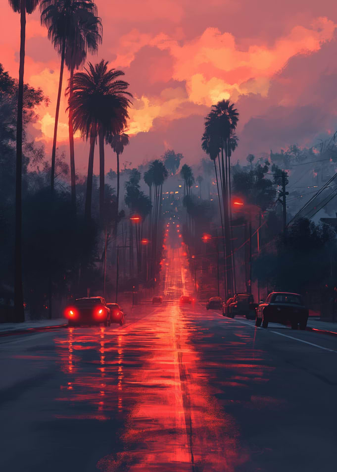 LA Street at Dusk 2