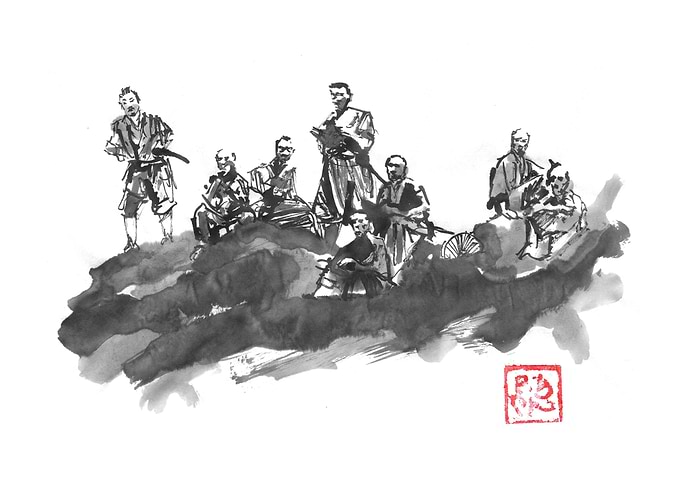 bench of samurai