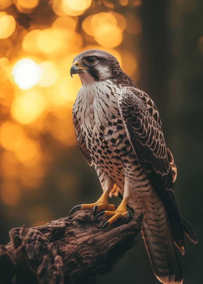 Hawk Sunset Elegant