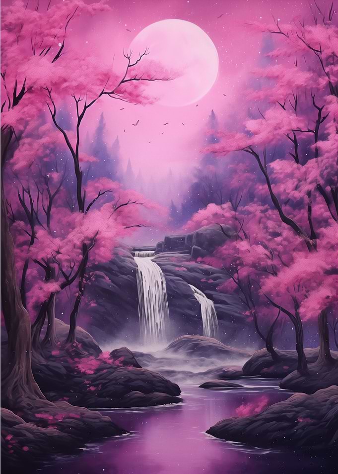 Pink Cascade Harmony