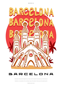 Barcelona City poster