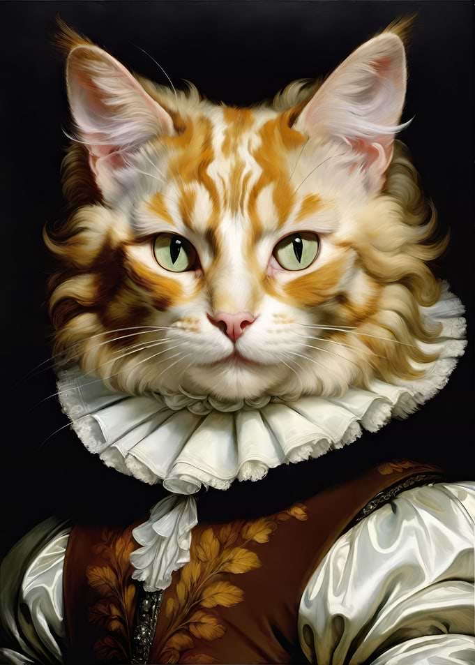 Elegant Victorian Cat