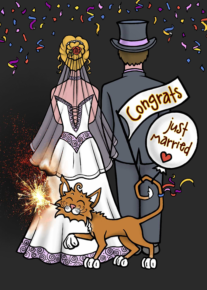 Congrats just married