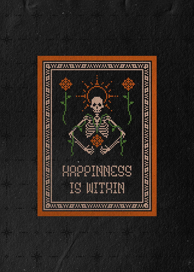 Spooky Skeleton Art