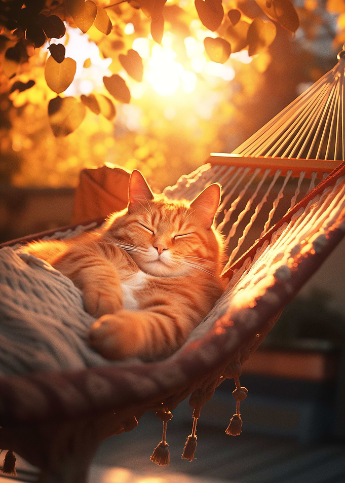 Cute Sleeping Kitty