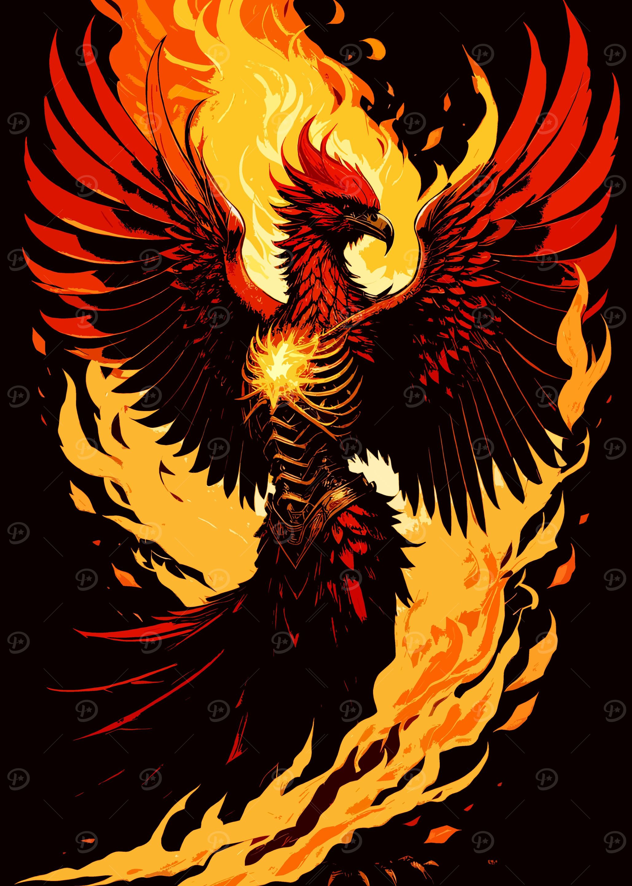 Fire Phoenix Bird