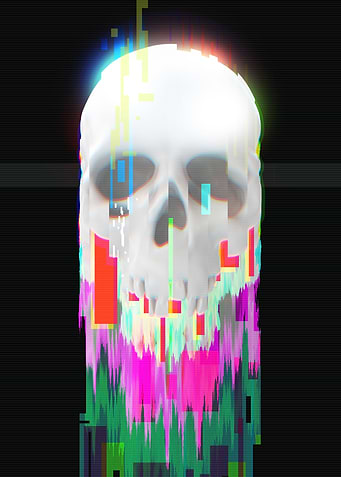 Glitch skull