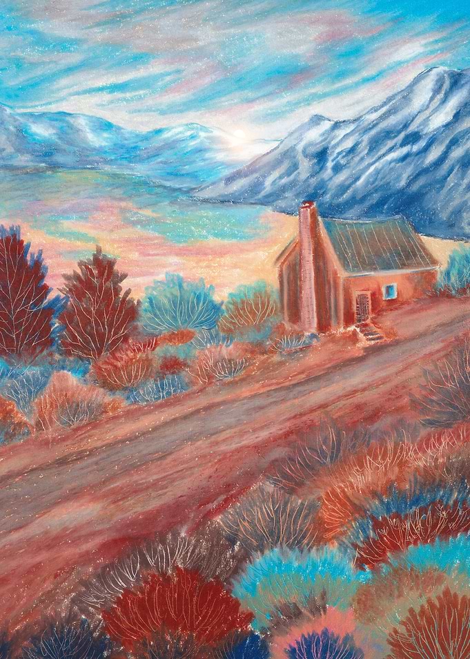 Cottage And The Blue Sky