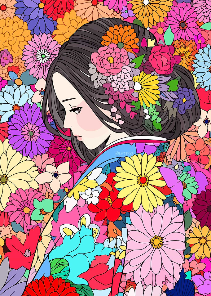 Kimono Ukiyoe Japanese Art