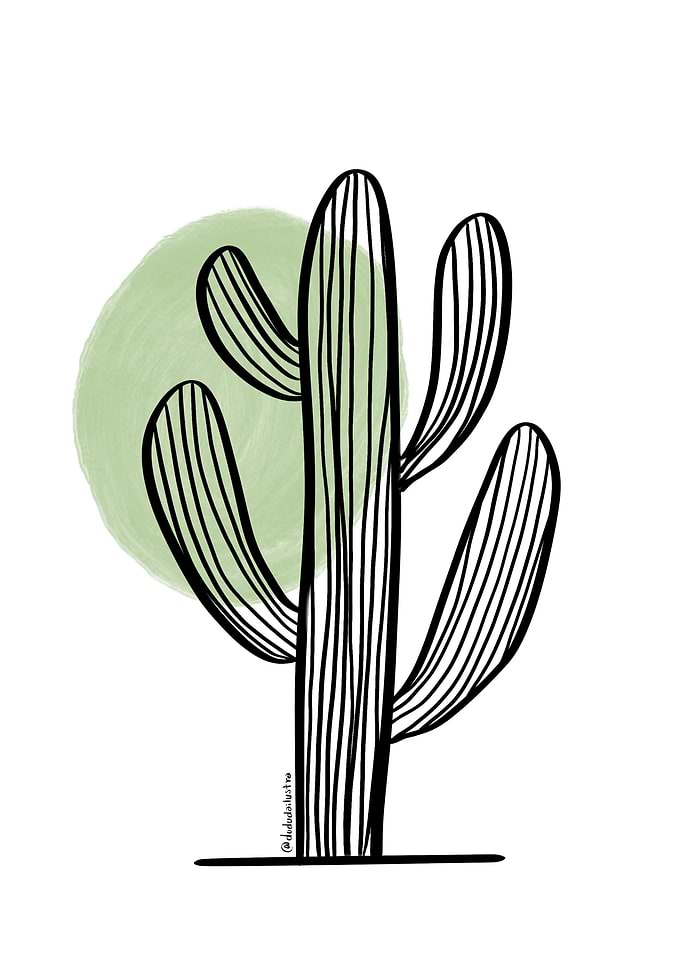 Cactus watercolor
