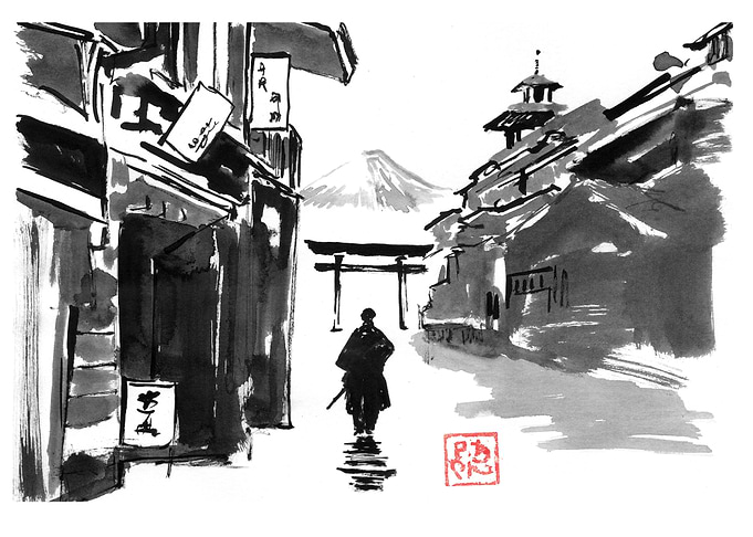 samurai in the city