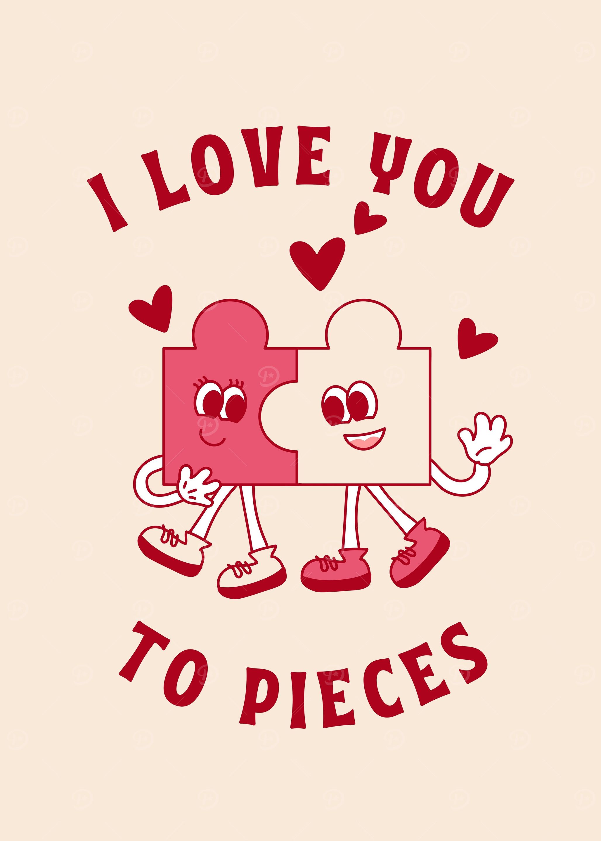 LOVE YOU TO PIECES COUPLE