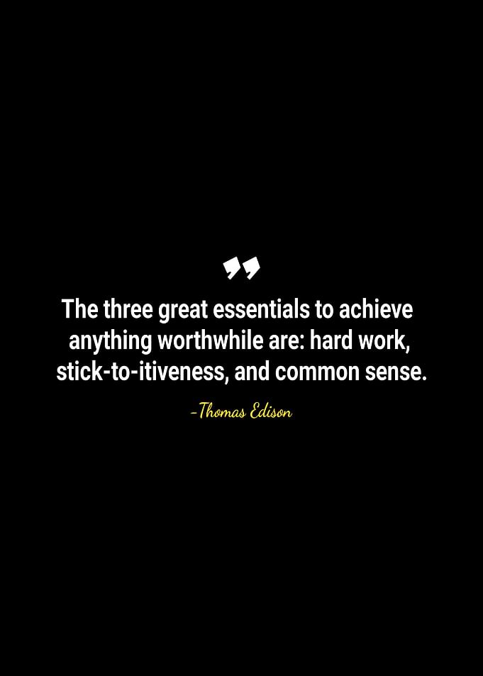 Thomas Edison quotes
