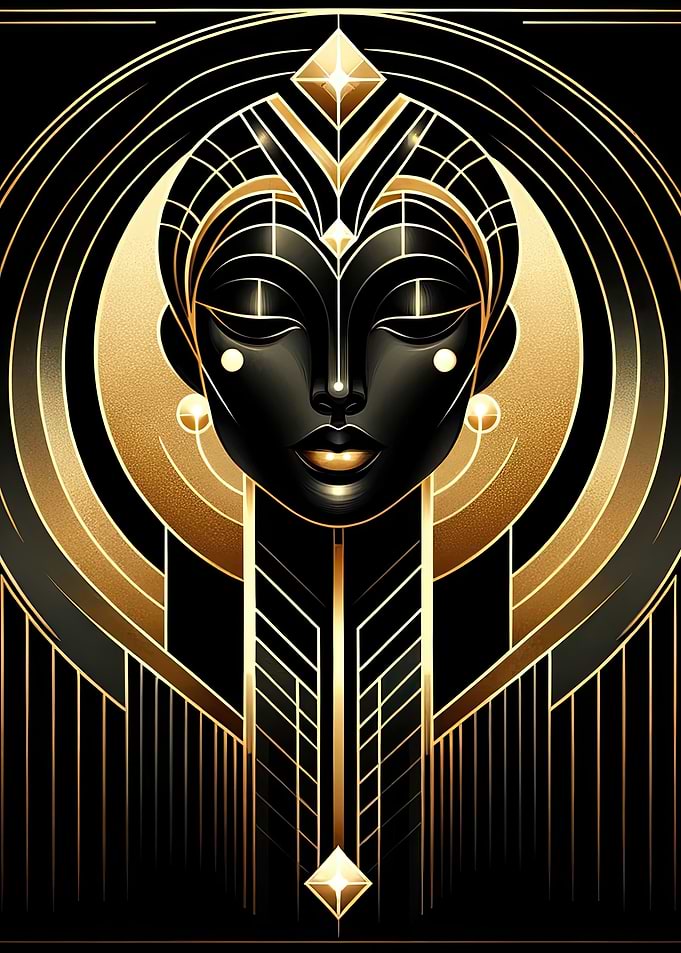 Golden Era Elegance Art