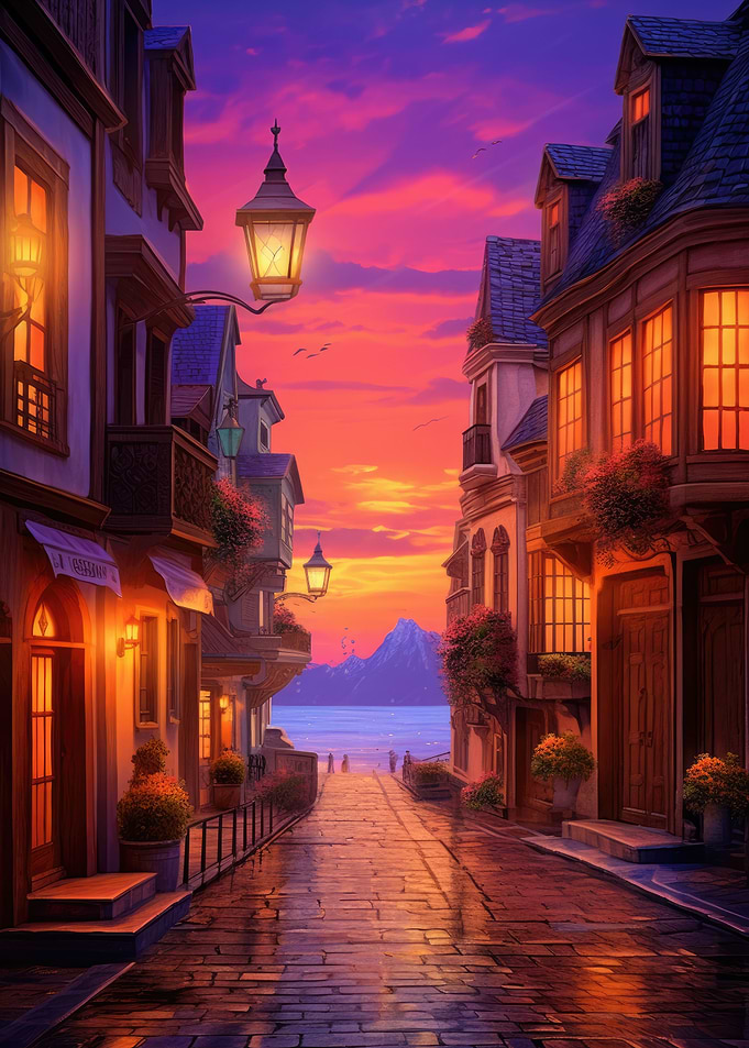 European Travel Sunset